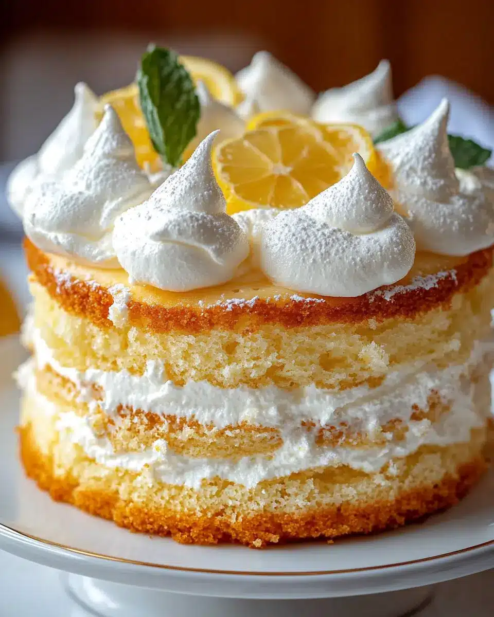 Zitronenwolkenkuchen
