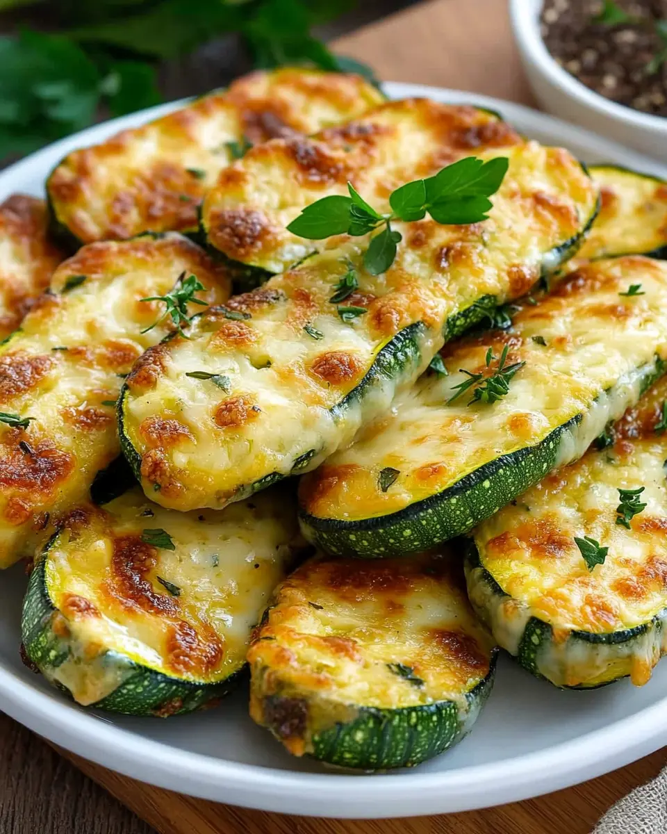 Zucchini mit Käse