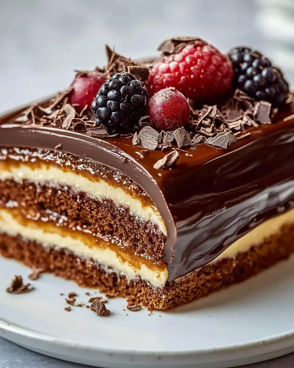 Kalter Puddingkekskuchen mit Schokoladenganache: Irresistibly Decadent! 7 rf7844yzfsnfynunnqme