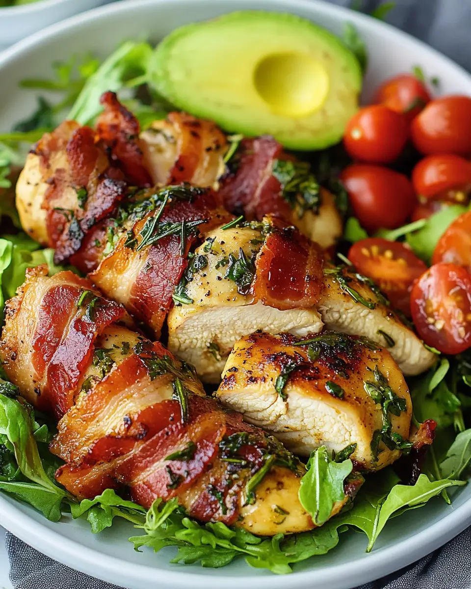 Rosmarin-Hühnchen mit Speck und Avocado-Salat: Irresistibly Juicy! 7