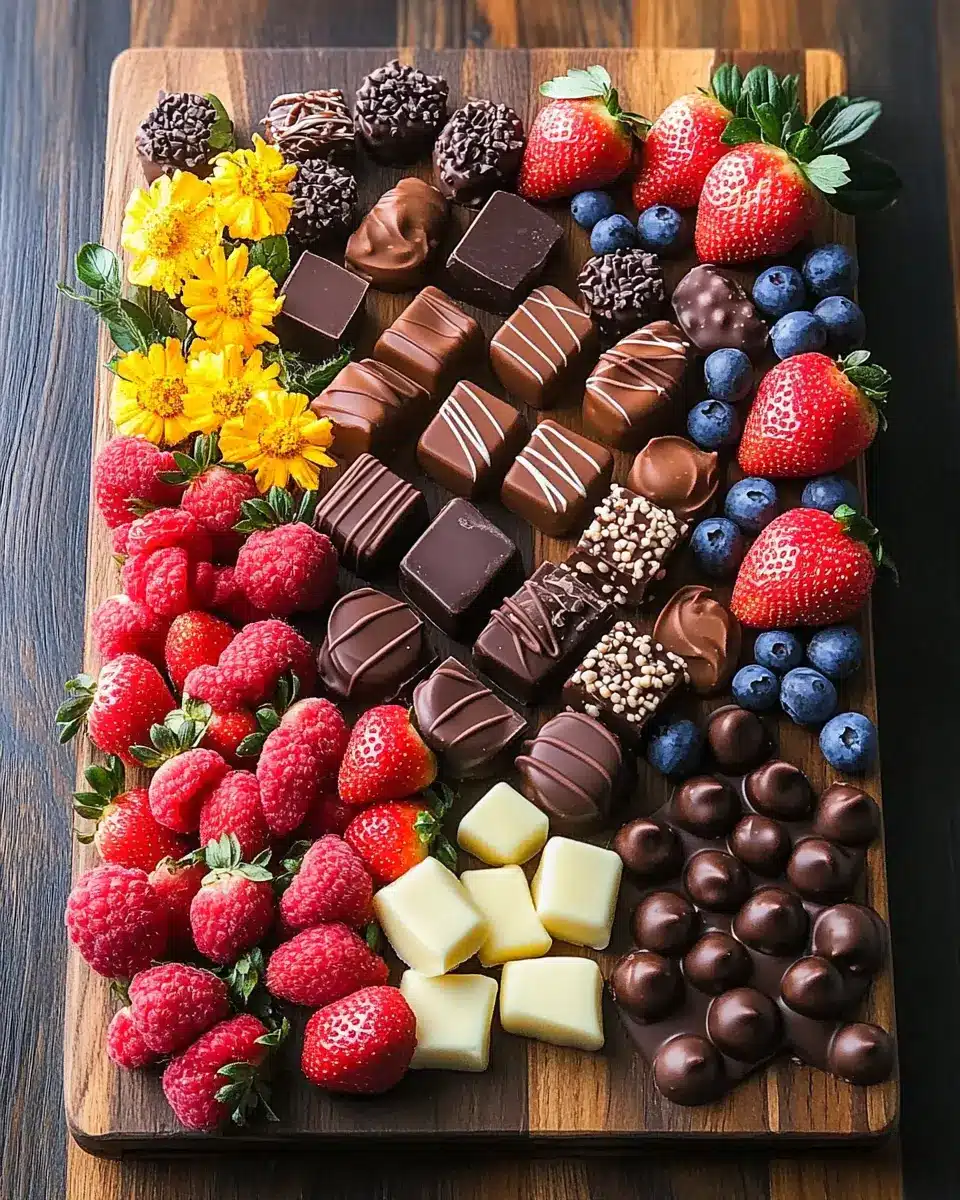GOURMET CHOCOLATE DESSERT BOARD REZEPT First Image First Image