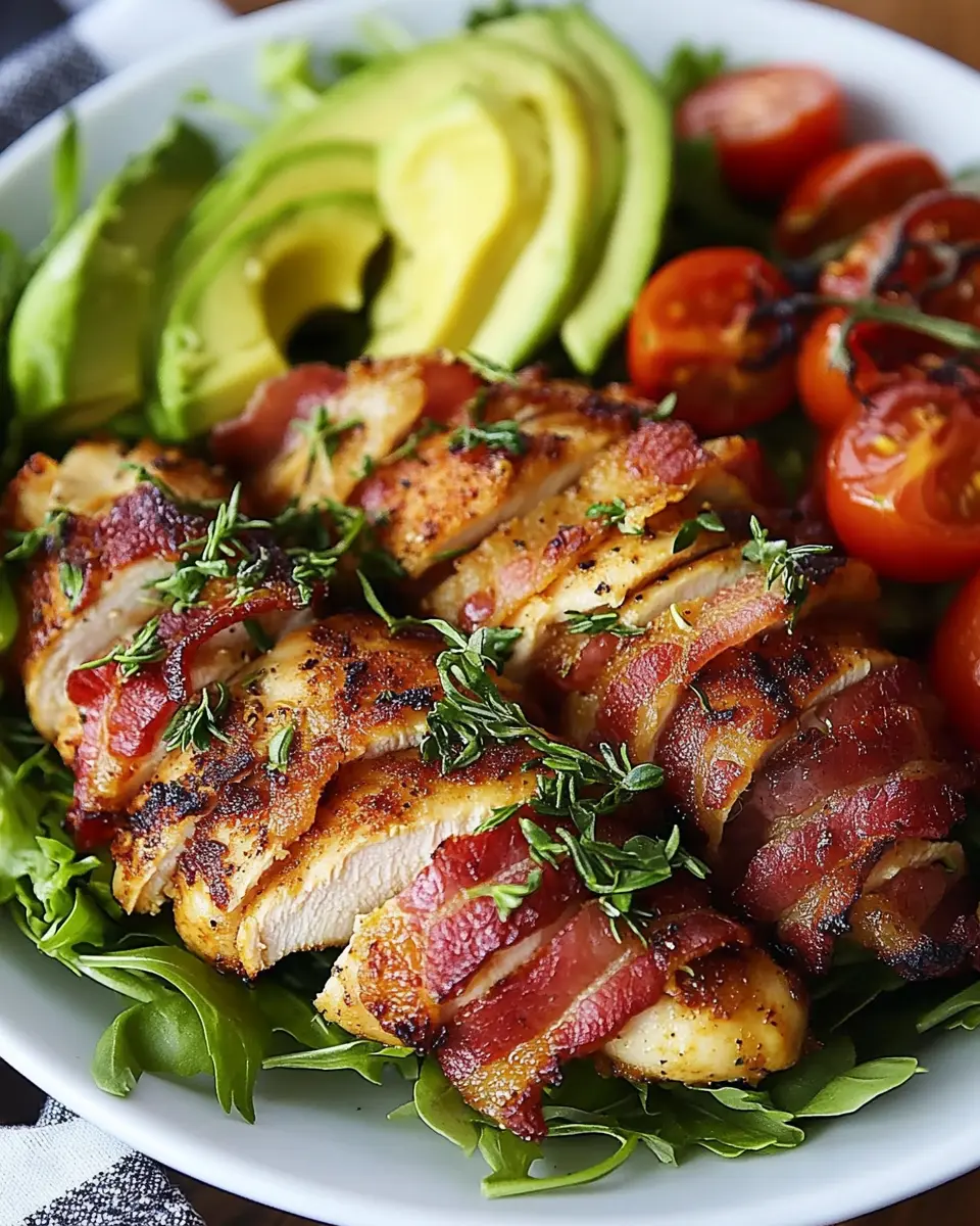 Rosmarin-Hühnchen mit Speck und Avocado-Salat: Irresistibly Juicy! 6