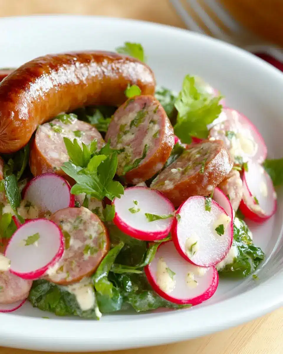 Weißwurst Salat mit Radieschen First Image First Image