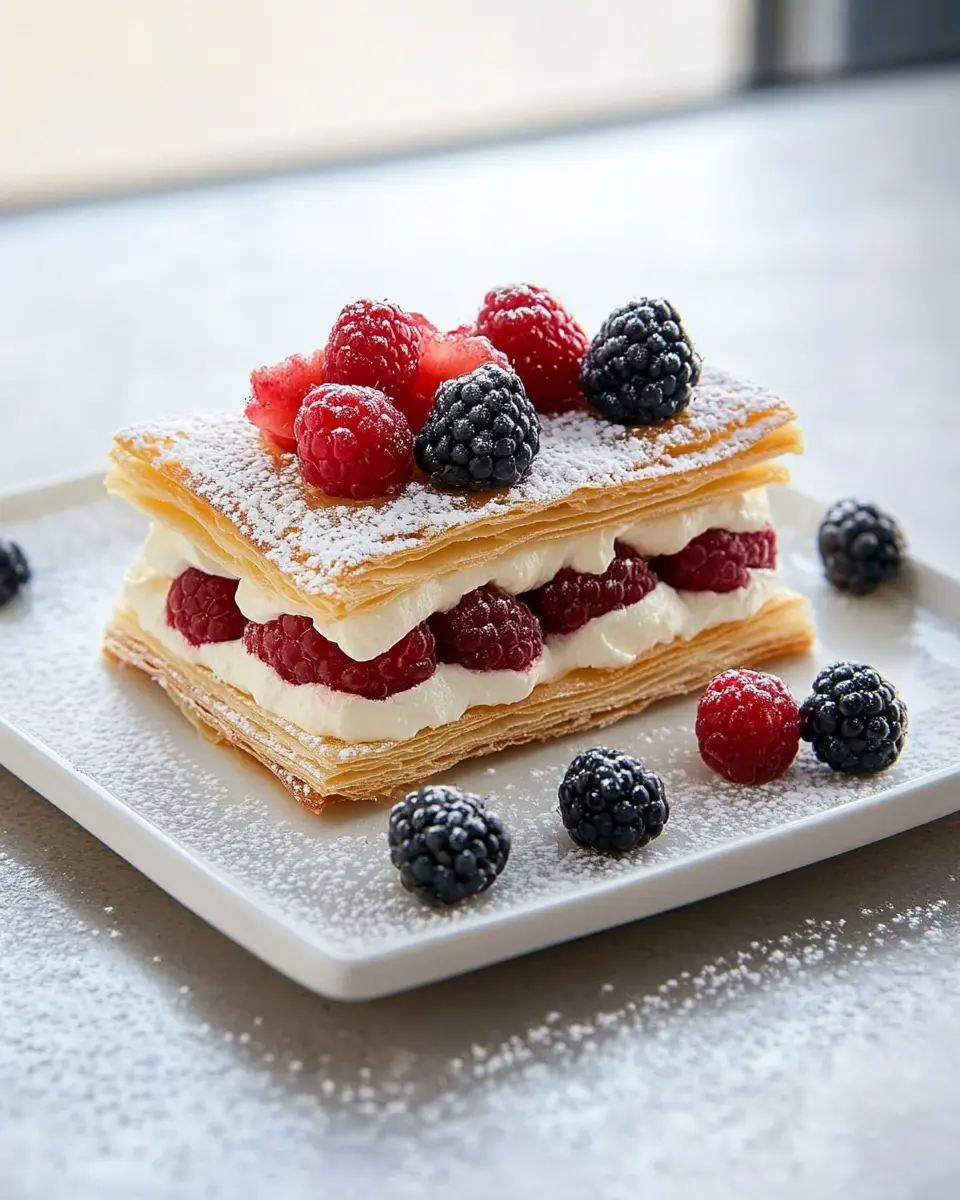 Mille-feuille mit Frischkäsecreme: Irresistibly Creamy Delight! 5