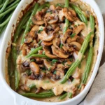 Grüner Bohnenauflauf mit Champignons | vegan, einfach First Image First Image