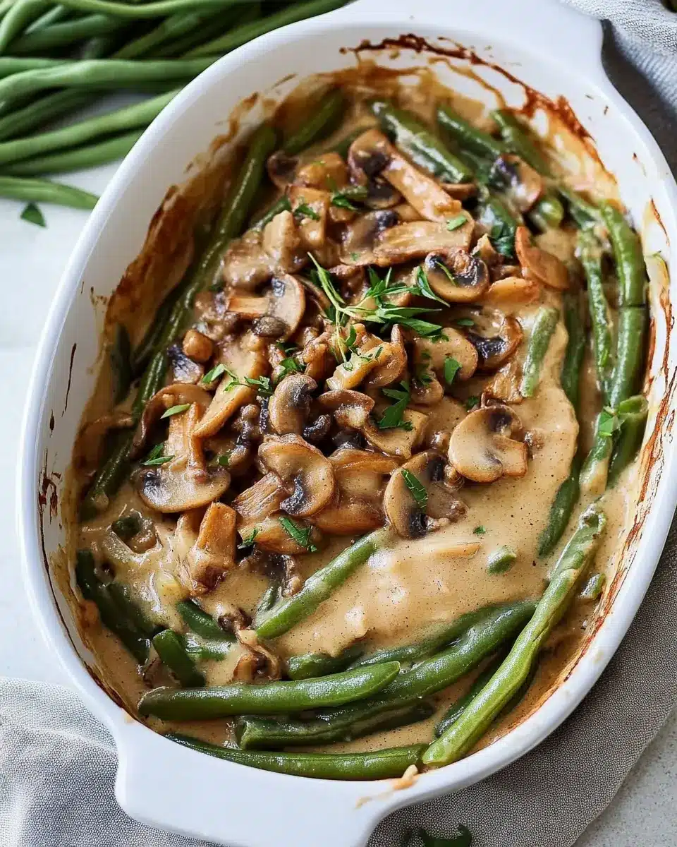 Grüner Bohnenauflauf mit Champignons: Best Vegan Comfort Dish 7