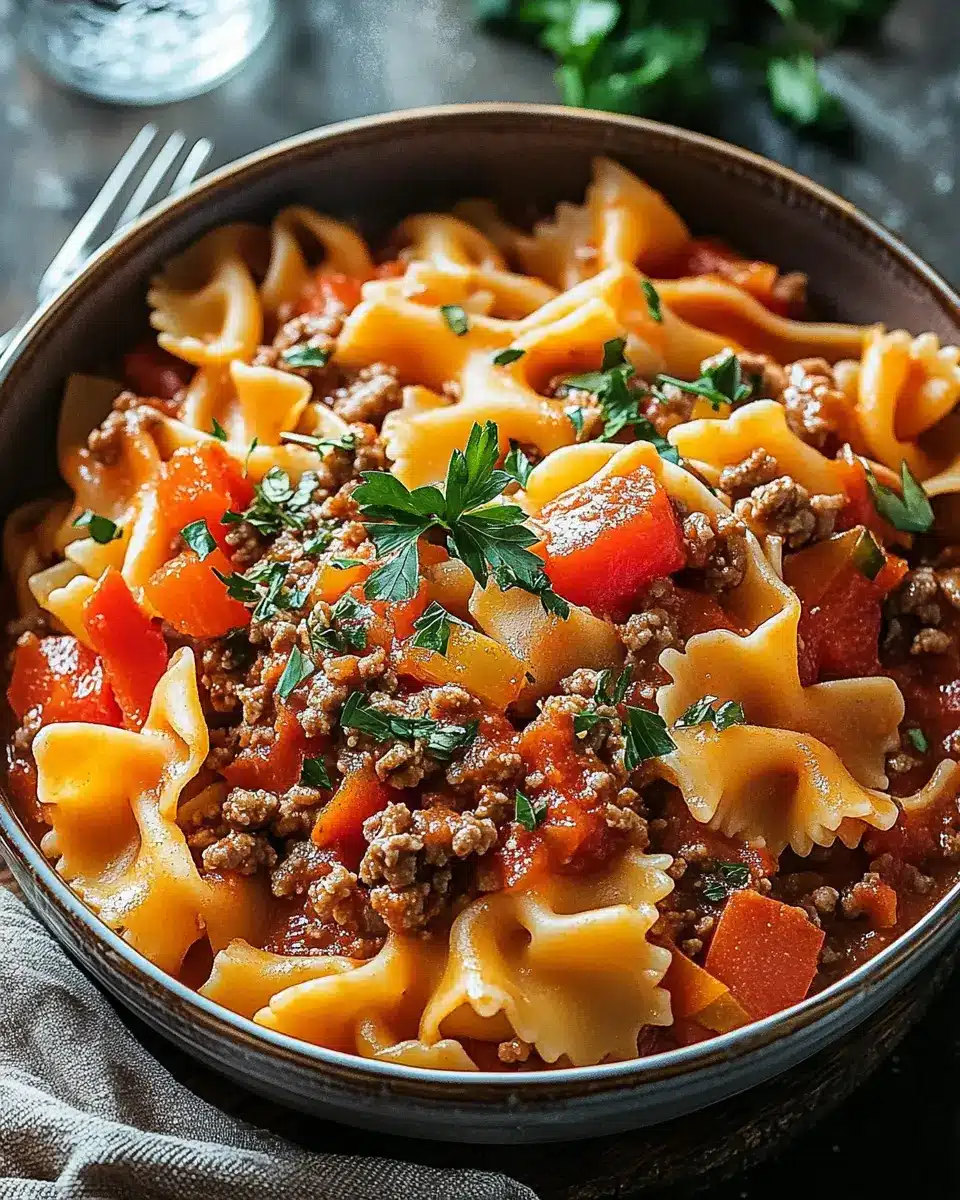 Cowboy-Nudeln: Schnelle One-Pot Pasta für die Familie First Image First Image