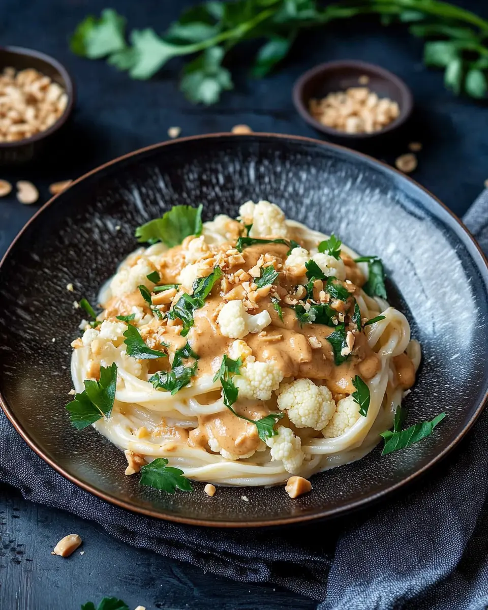 Blumenkohl Pasta in pikanter Erdnussbuttersoße: A Bold Delight! 7
