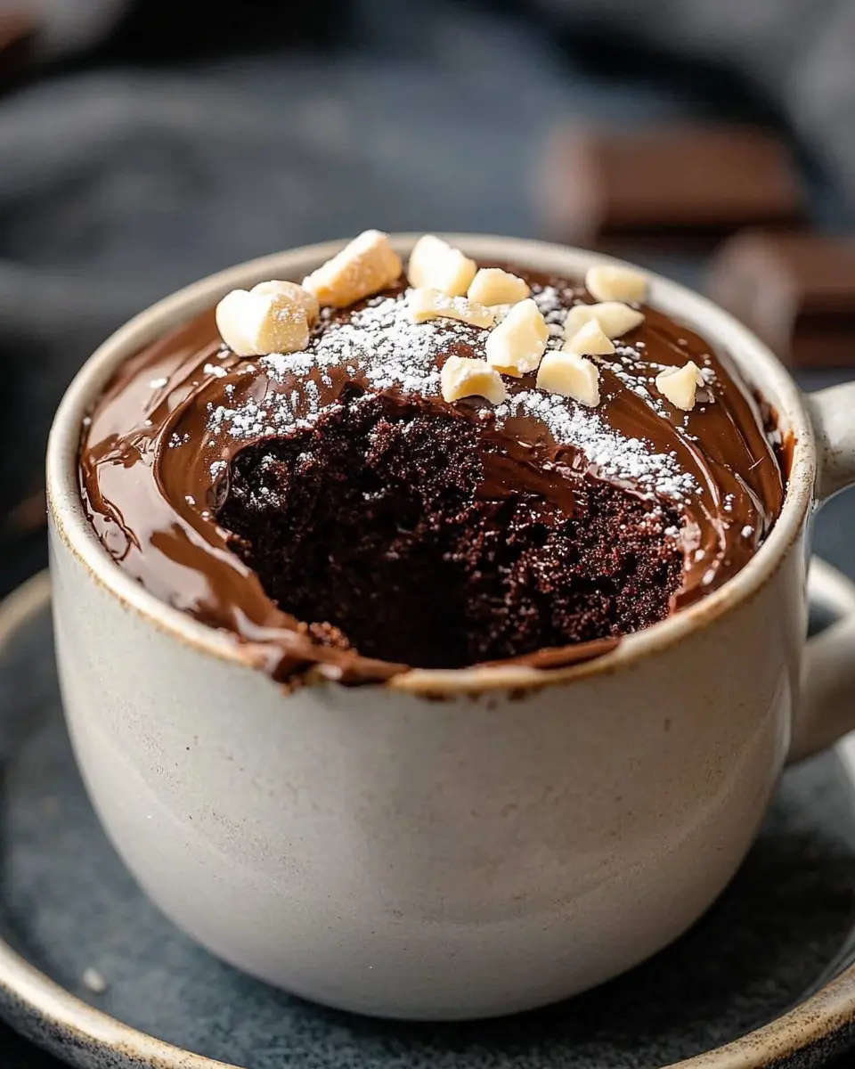 Keto Nutella Mug Cake First Image First Image