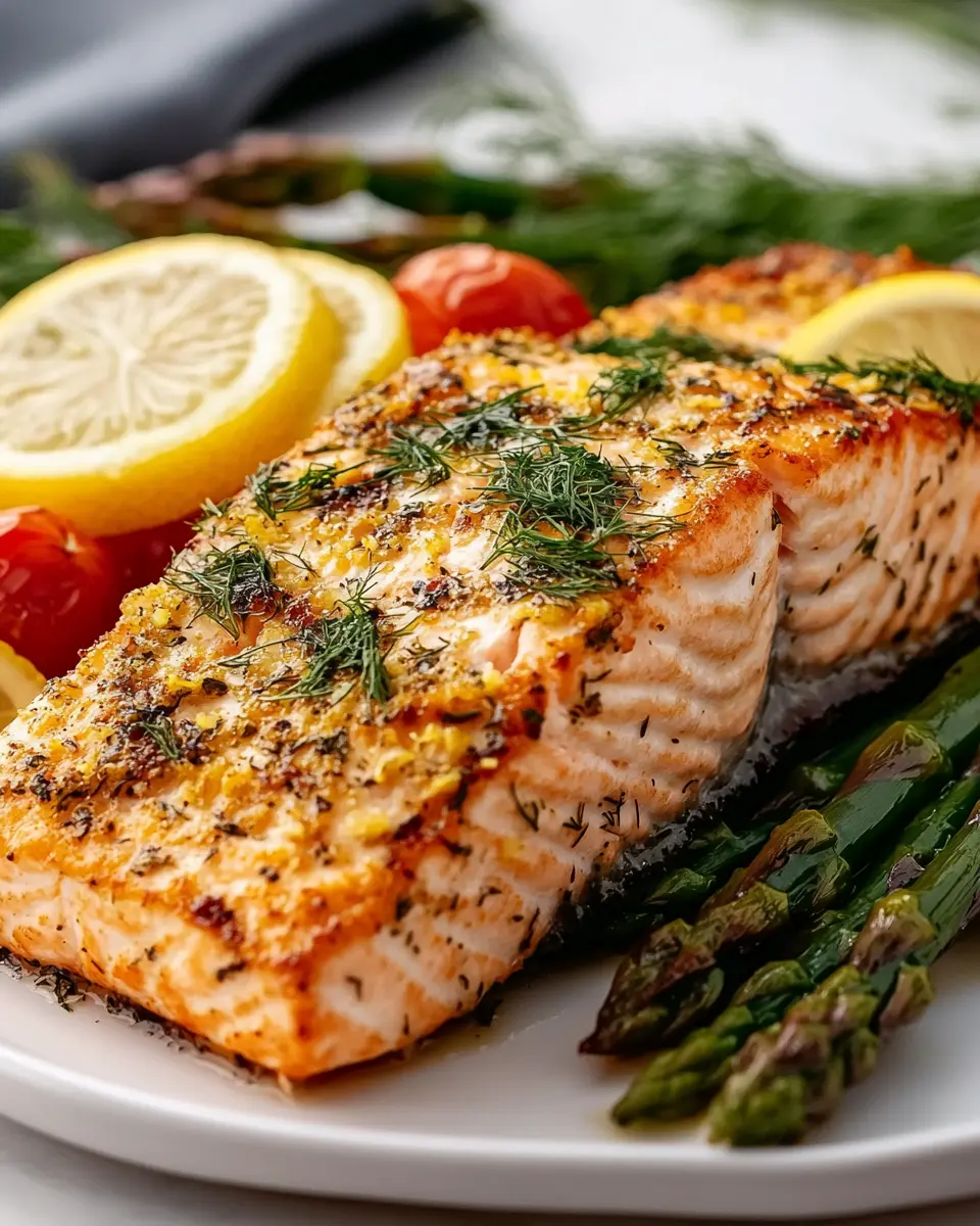 Limonen-Dill-Krusten-Lachs aus der Heißluftfritteuse