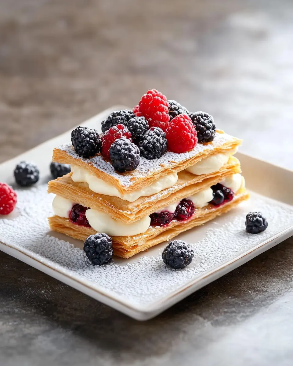 Mille-feuille mit Frischkäsecreme First Image First Image