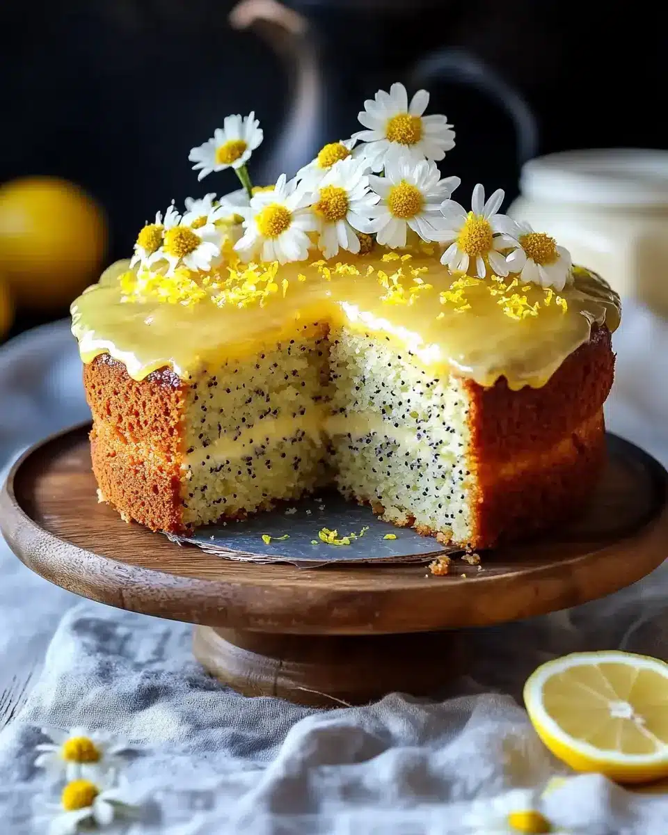 Zitronen Mohnkuchen mit Lemon Curd – Saftig, Frisch und Einfach