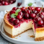 Käsekuchen mit Kirschen nach bestem Rezept First Image First Image