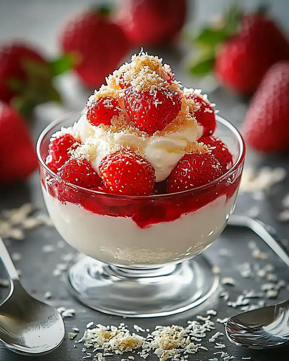 Cremige Raffaello-Creme: Indulgent Bliss with Strawberries & Coconut 7