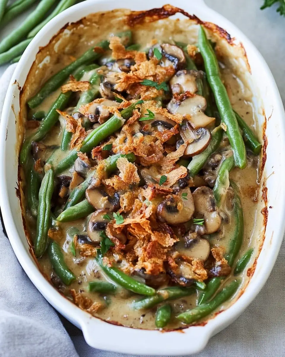 Grüner Bohnenauflauf mit Champignons: Best Vegan Comfort Dish 6