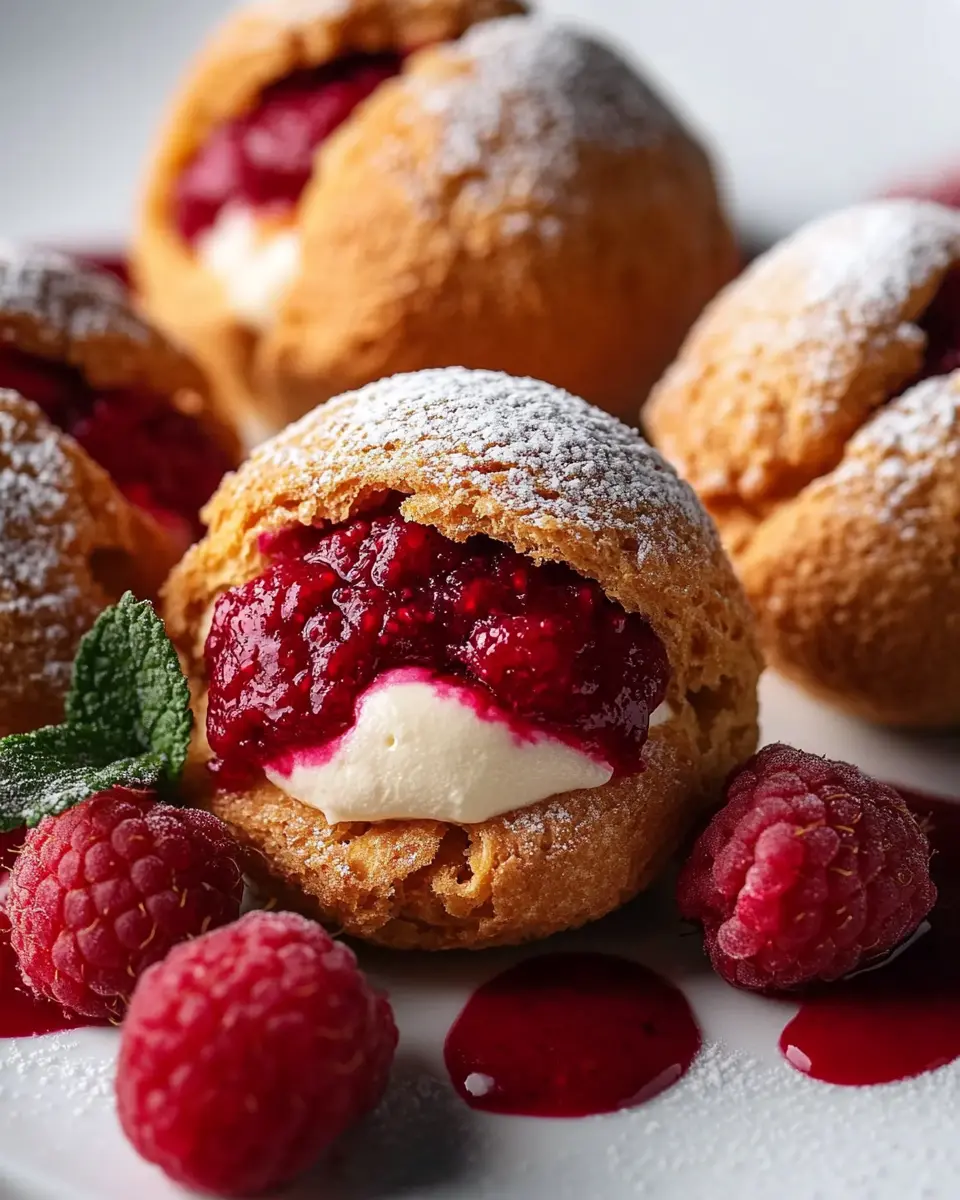 Herz Choux au Craquelin: Indulgent Raspberry-Vanilla Puffs 5 mo6dv9c8nmjuel5syunn