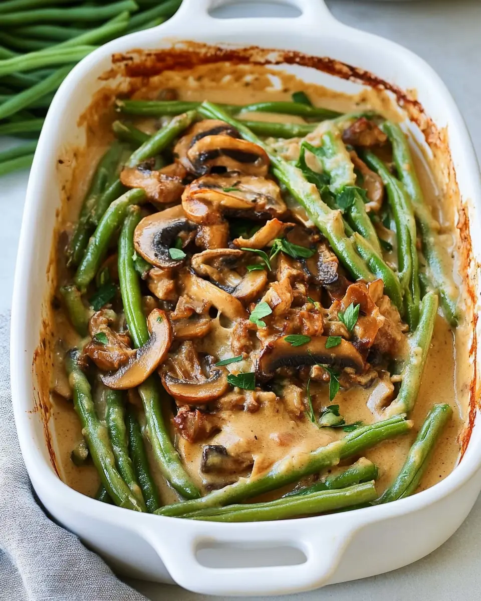 Grüner Bohnenauflauf mit Champignons: Best Vegan Comfort Dish 5