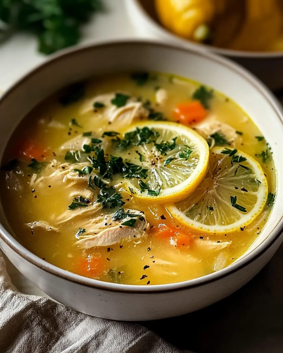 Griechische Zitronen Hühnersuppe – Top Rezept in 35 Min