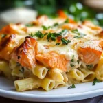Nudelauflauf mit Lachs und Sahne First Image First Image