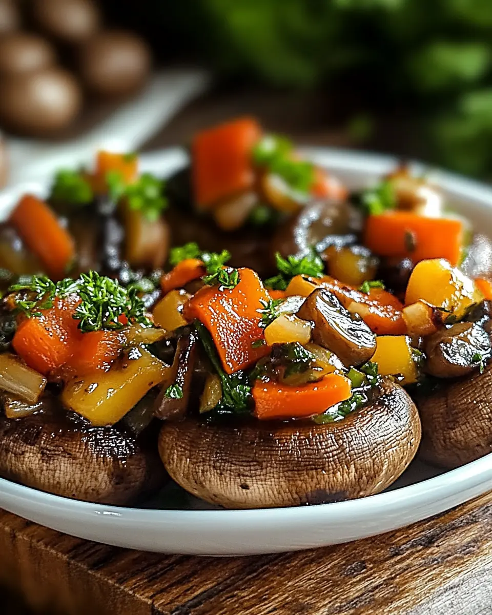 Gebackene Champignons mit Gemüse: Einfacher Eiweiß-Genuss, Schnell und Lecker 6 plva39jrzot7oh0j1tfm