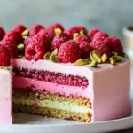 Himbeer Pistazien Torte – das perfekte Zusammenspiel aus Frucht und Nuss First Image First Image