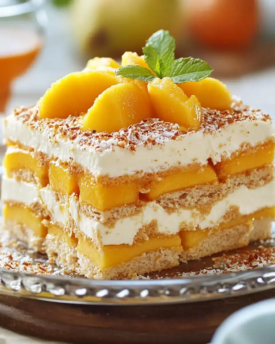 Mango-Kokos-Tiramisu-Torte Rezept First Image First Image
