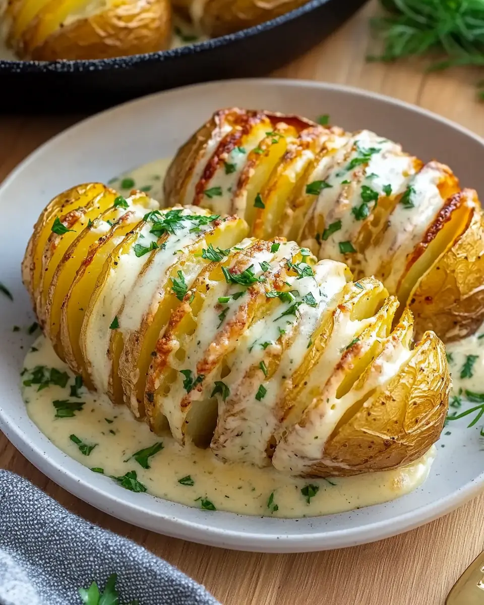 Überbackene Hasselback Kartoffeln: Creamy, Cheesy Heaven 6