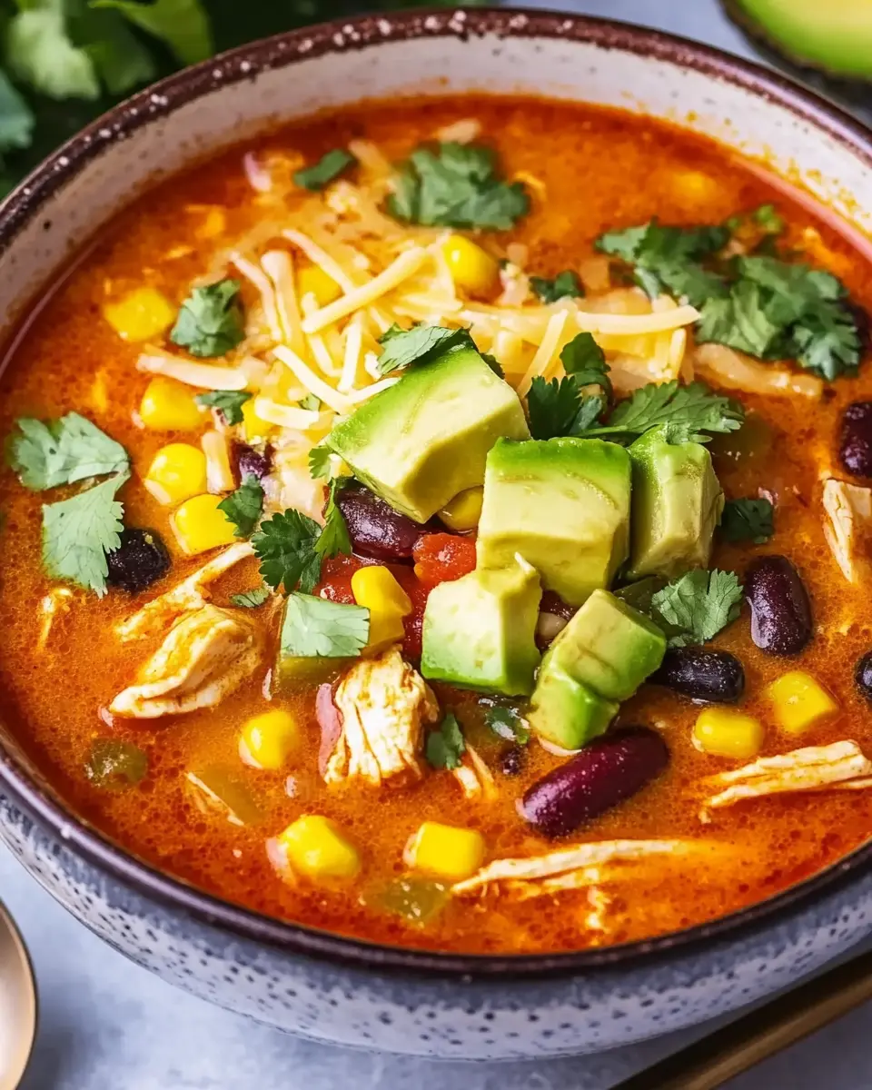 Enchilada Suppe mit Hähnchen – Beste 30-Minuten-Mahlzeit First Image First Image