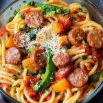 Meal Prep Pasta mit Hähnchenwurst: Schnell, einfach und perfekt zum Vorkochen First Image First Image