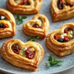 Pikante Blätterteig Herzen – Herzhaftes Fingerfood mit mediterranem Flair First Image First Image