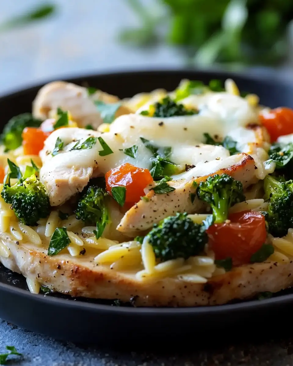Cremige Hähnchen-Orzo-Pfanne: Easy Comfort with Brokkoli Bliss 6 b3g9nzefy08bdywnrlez