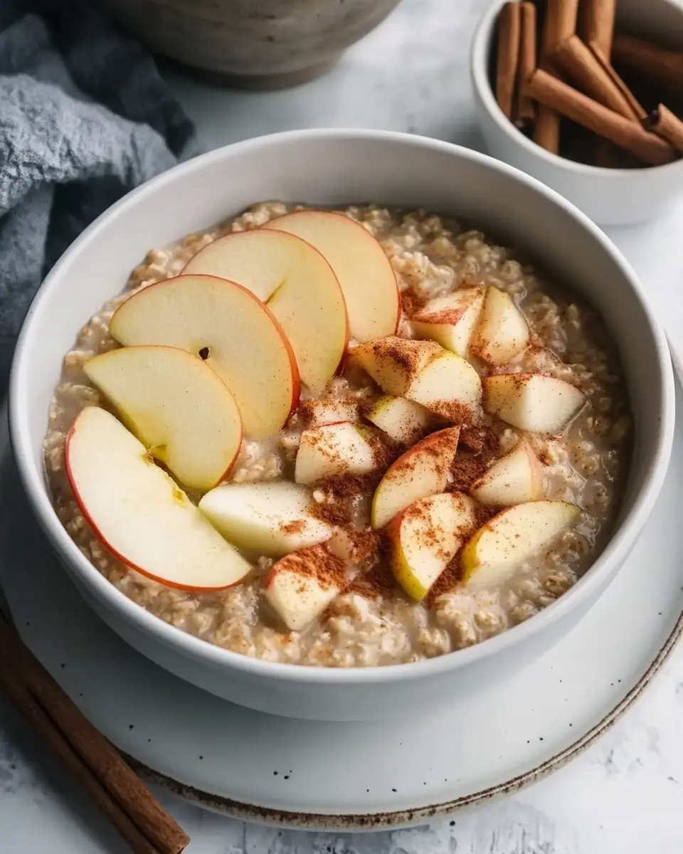 Apfel und Zimt Porridge – Genial einfach & gesund First Image First Image