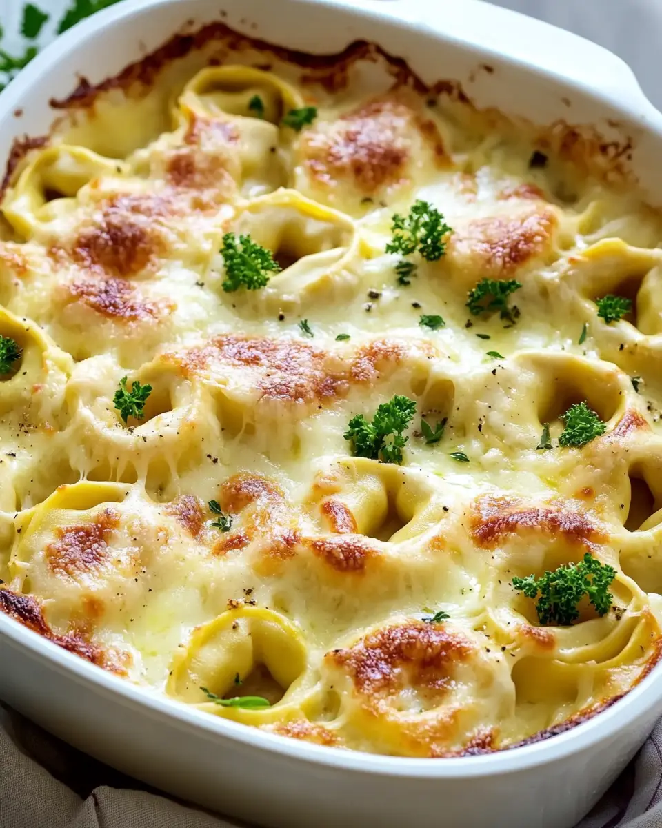 Tortellini Auflauf mit Käse-Sahne-Soße: Cremiger Genuss aus dem Ofen First Image First Image