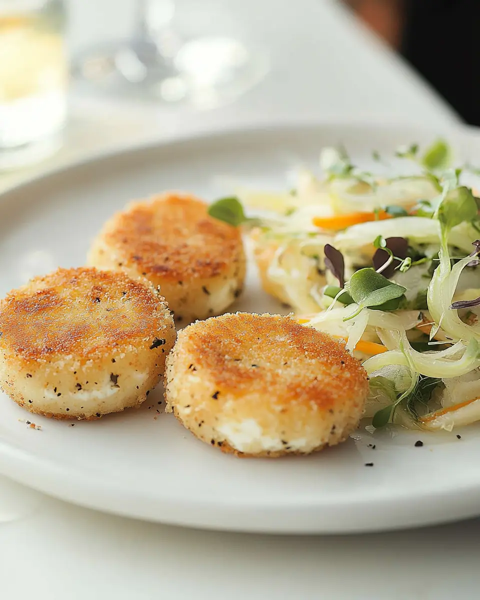Panierte Ziegenkäsetaler mit Fenchelsalat: Irresistibly Crunchy! 6