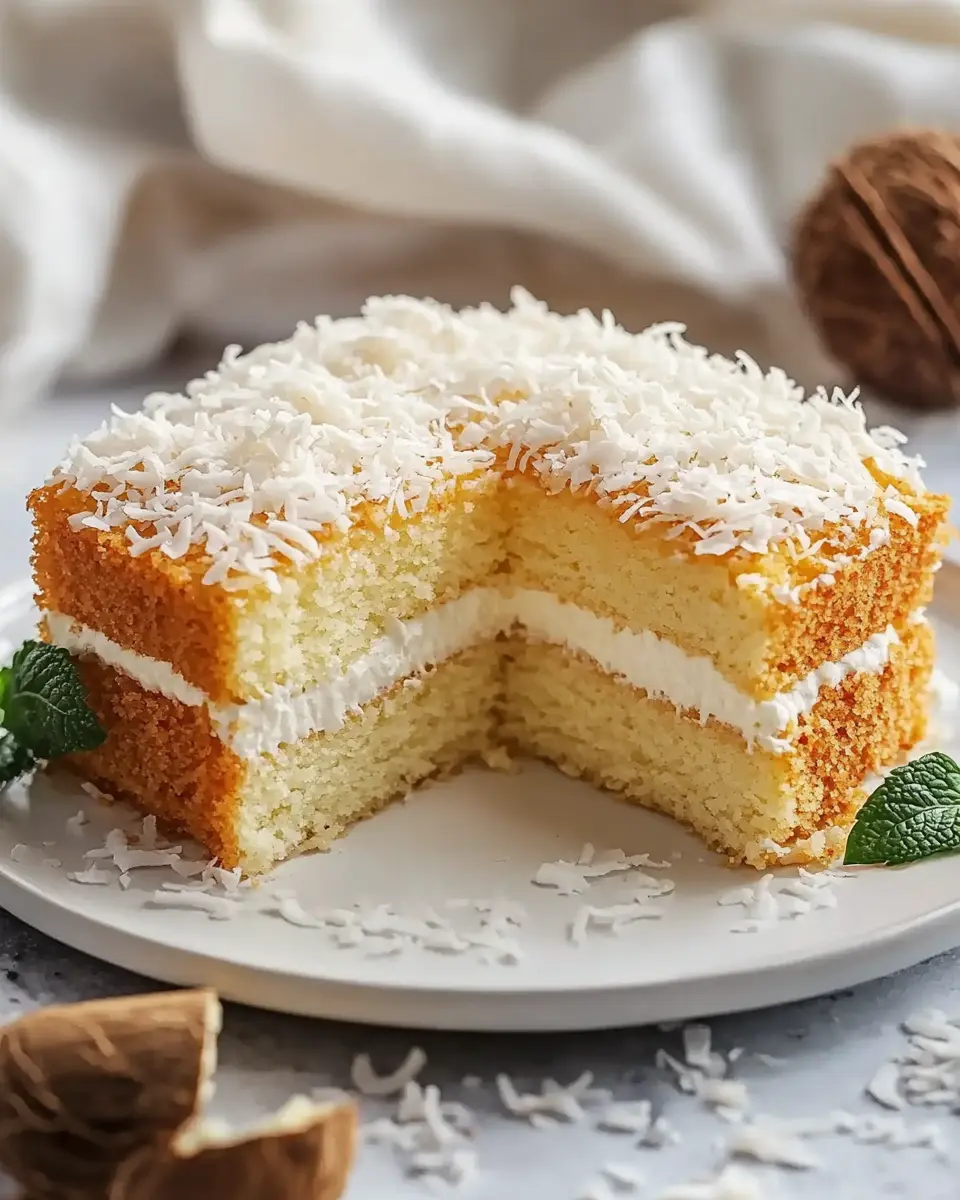 Buttermilchkuchen mit Kokos – Bestes Rezept in 8 Schritten First Image First Image