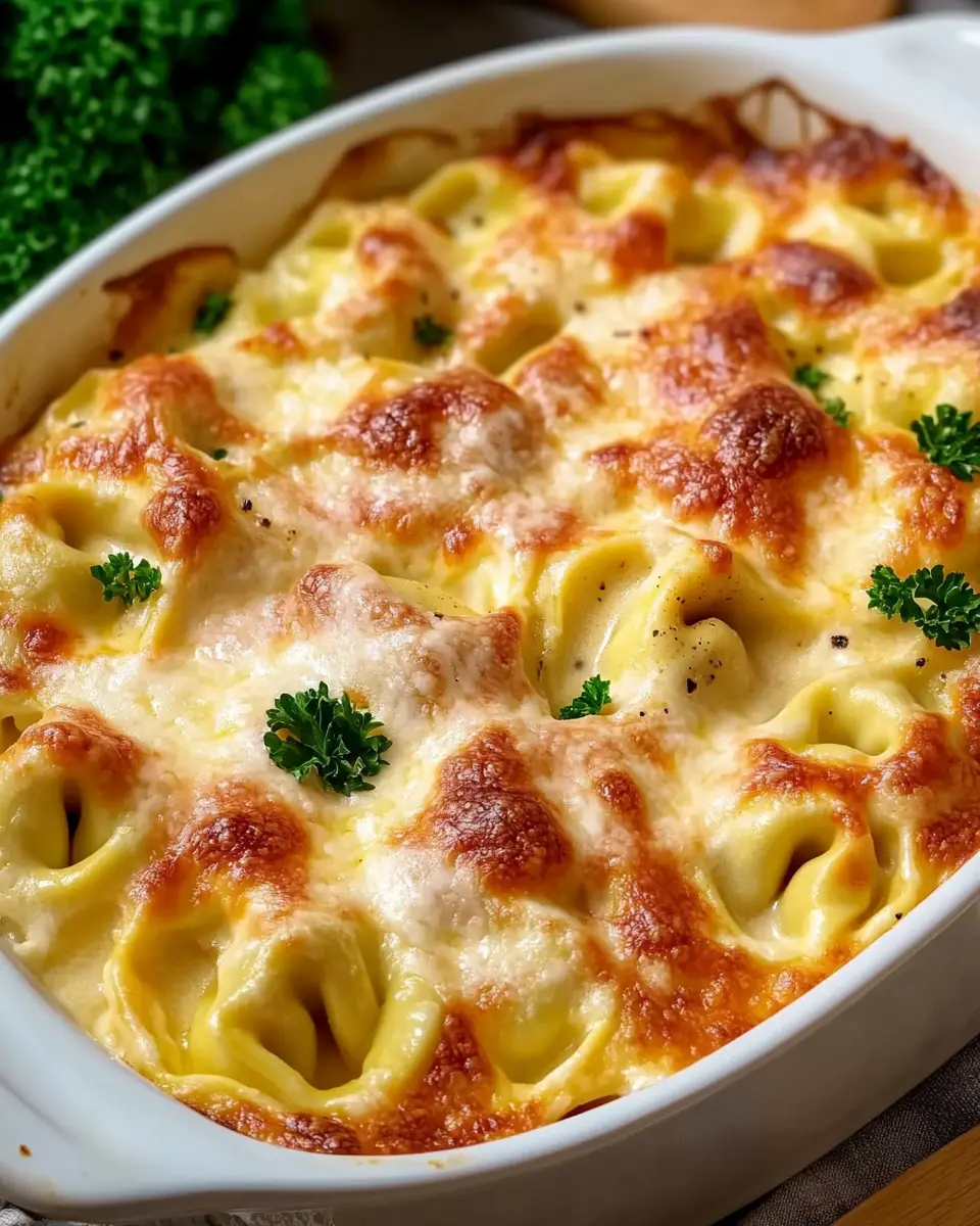Tortellini Auflauf mit Käse-Sahne-Soße: Cremiger Genuss aus dem Ofen First Image First Image