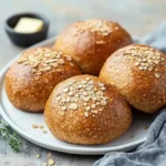 Haferflocken Vollkornbrötchen – Einfaches Rezept First Image First Image