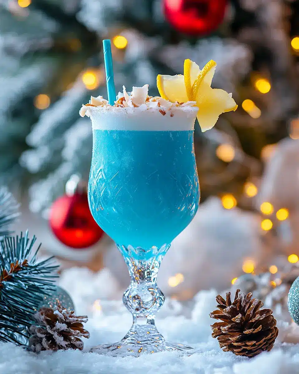 Jack Frost Christmas Cocktail