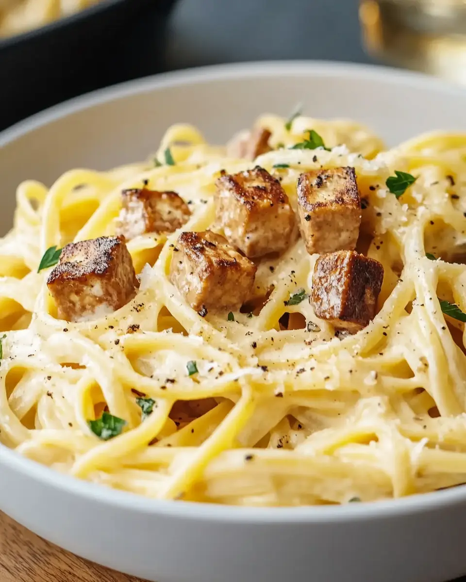 Carbonara mit Räuchertofu – Bestes Rezept in 20 Min First Image First Image