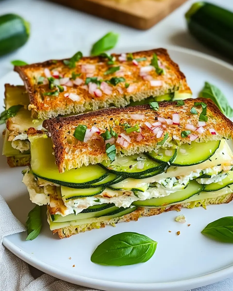 Zucchini Sandwich Bliss: Easy, Fresh, and Flavor-Packed! 6