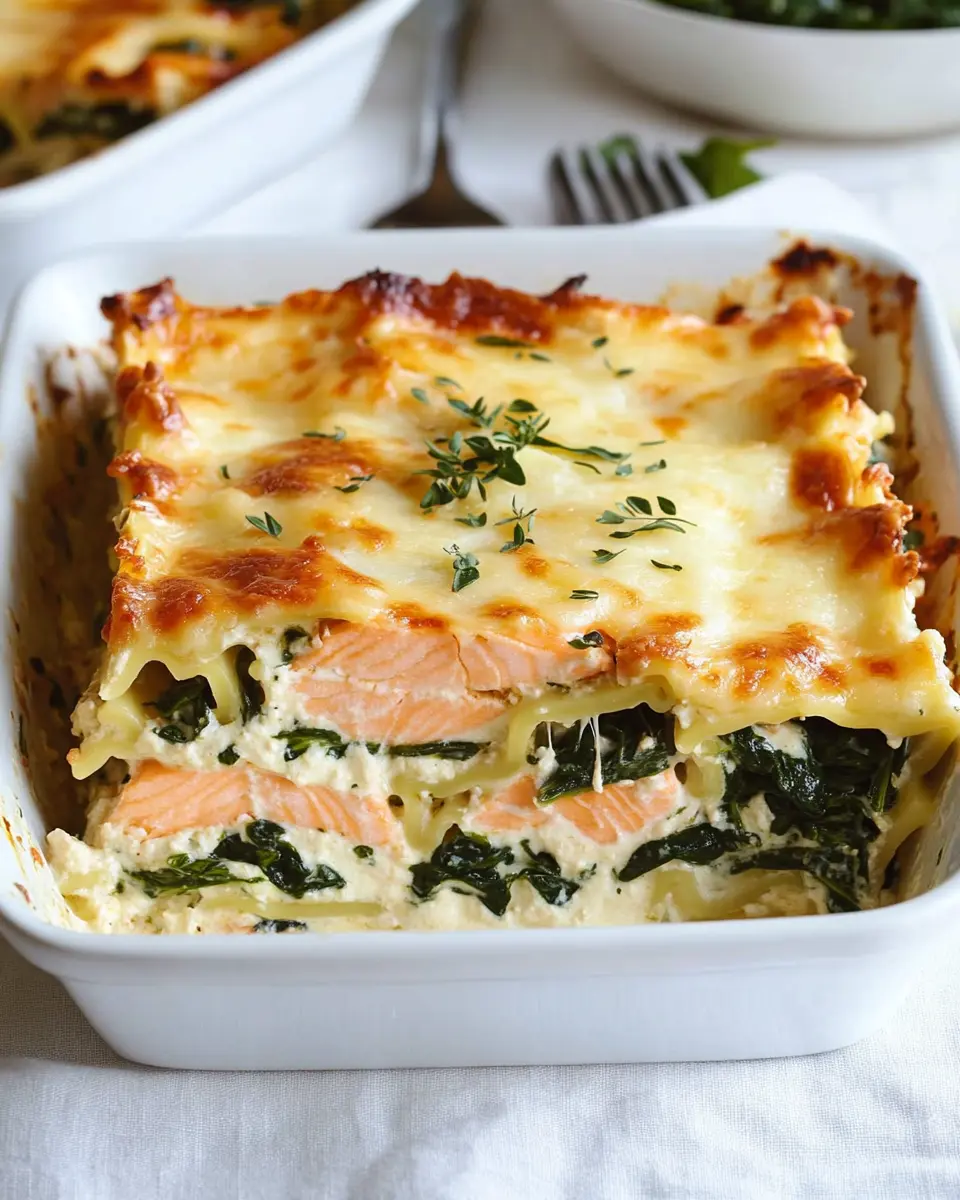 Lachs-Spinat-Lasagne First Image First Image