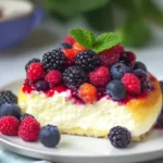 Quark Grieß Auflauf mit Beeren und Sommerobst – Fruchtiges Frühstücksvergnügen First Image First Image