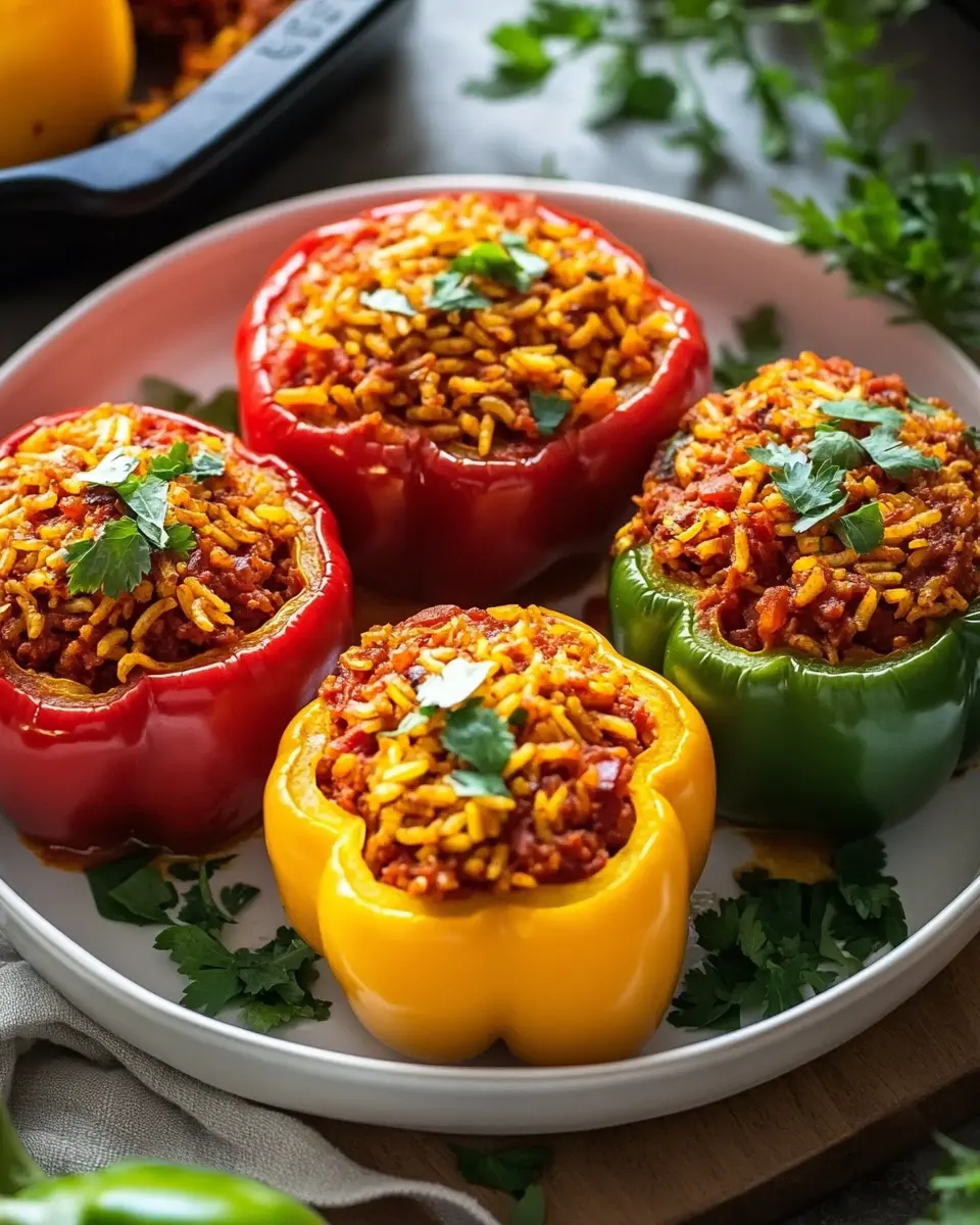 Gefüllte Paprikaschoten – Veganes Ofengericht zum Verlieben First Image First Image