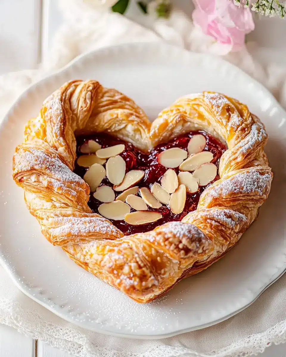 Blätterteigherz mit Marmelade & Mandeln: Irresistibly Sweet Treats 7