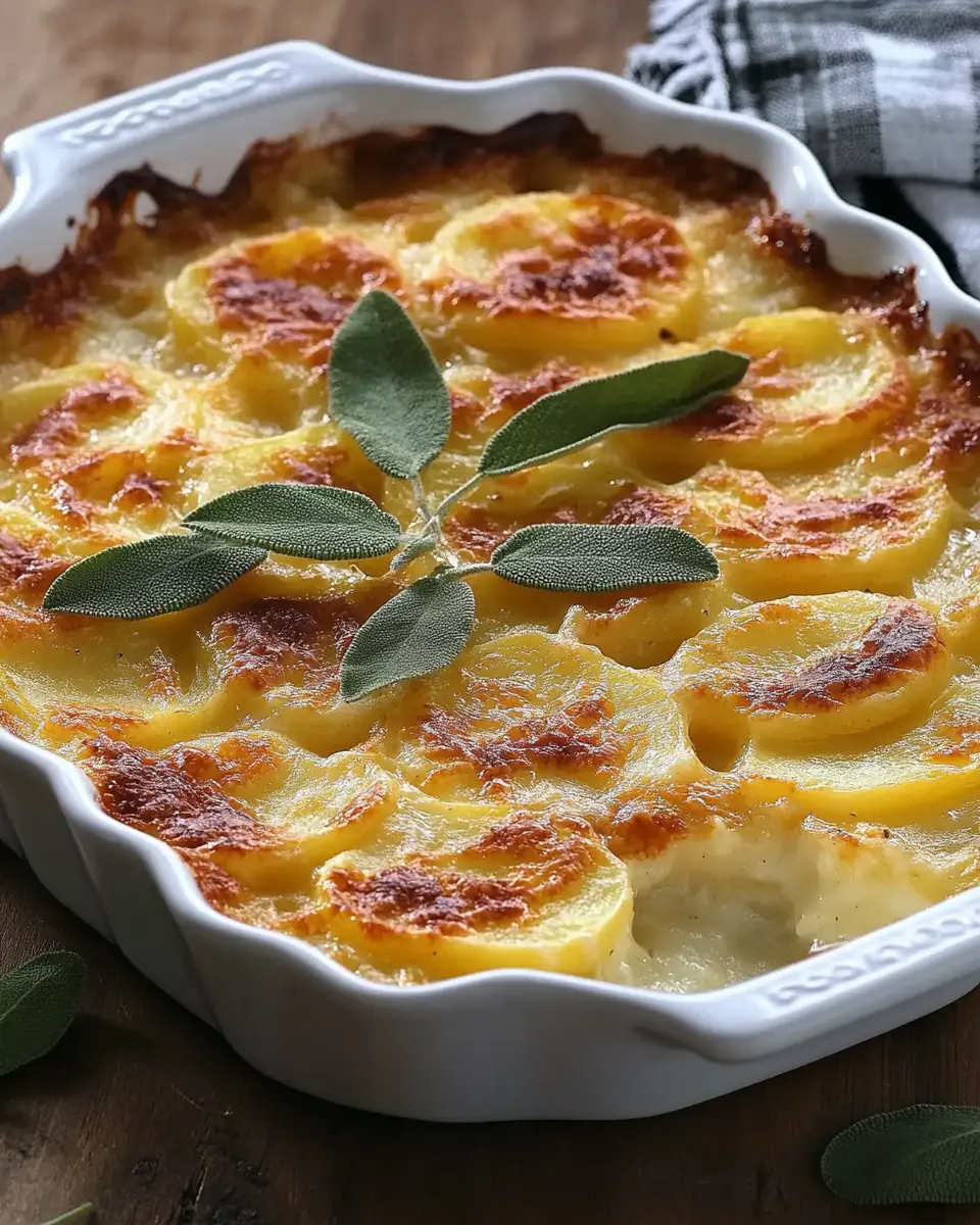 Kartoffelgratin mit Parmesan und Salbei First Image First Image