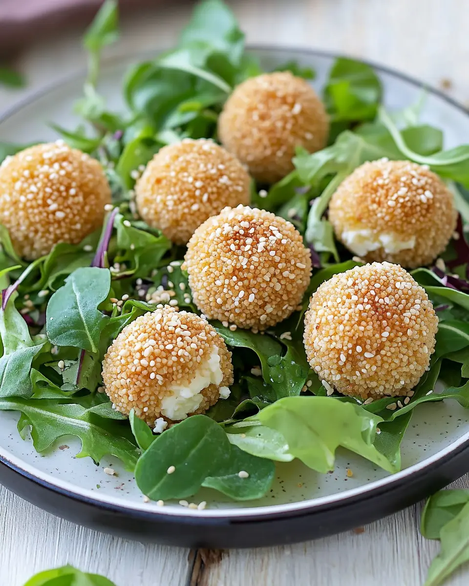 Couscousbällchen mit Feta: Irresistibly Crunchy Salad Bites 6