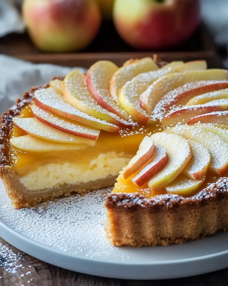 Schwedische Apfeltorte mit Vanillepudding: Einfach, Fruchtig und Cremig First Image First Image