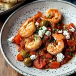 Griechisches Garnelen-Saganaki: Mediterraner Genuss aus der Pfanne First Image First Image