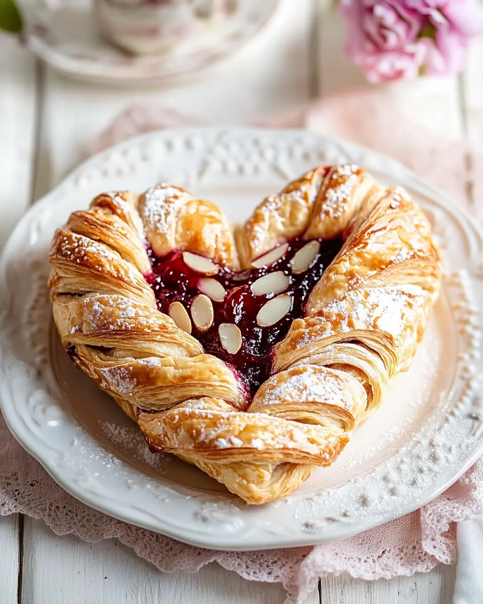 Blätterteigherz mit Marmelade & Mandeln: Irresistibly Sweet Treats 6