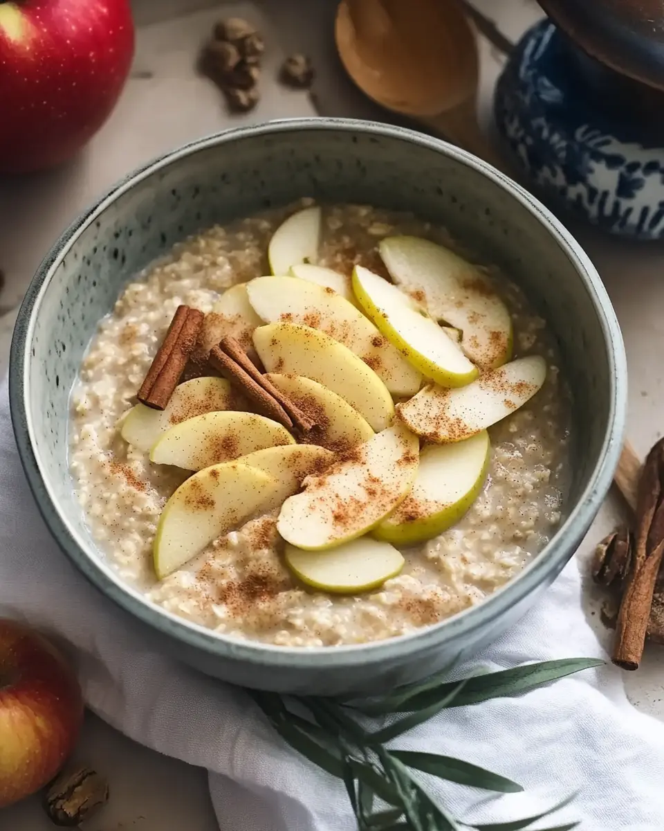 Apfel und Zimt Porridge – Genial einfach & gesund First Image First Image